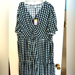 Ava & Viv dress, short flutter sleeves NWT